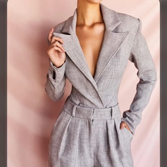 SOLD NWT House of CB Brisa Suit Jacket Bodysuit - Picture 3 of 9